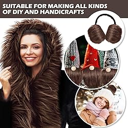 Tatuo Faux Fur Fabric Christmas Fluffy Fuzzy Craft