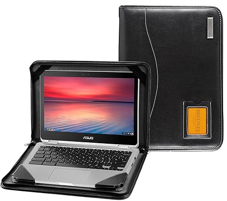 Navitech conmtfrbett Schutzhülle, Asus Chromebook Flip C302CA, Noir Vegan