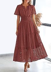 PRETTYGARDEN Womens 2025 Summer Maxi Dress Short