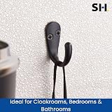 Select Hardware HK0220B 2 Pack White Single Robe Hooks with Screws view 5