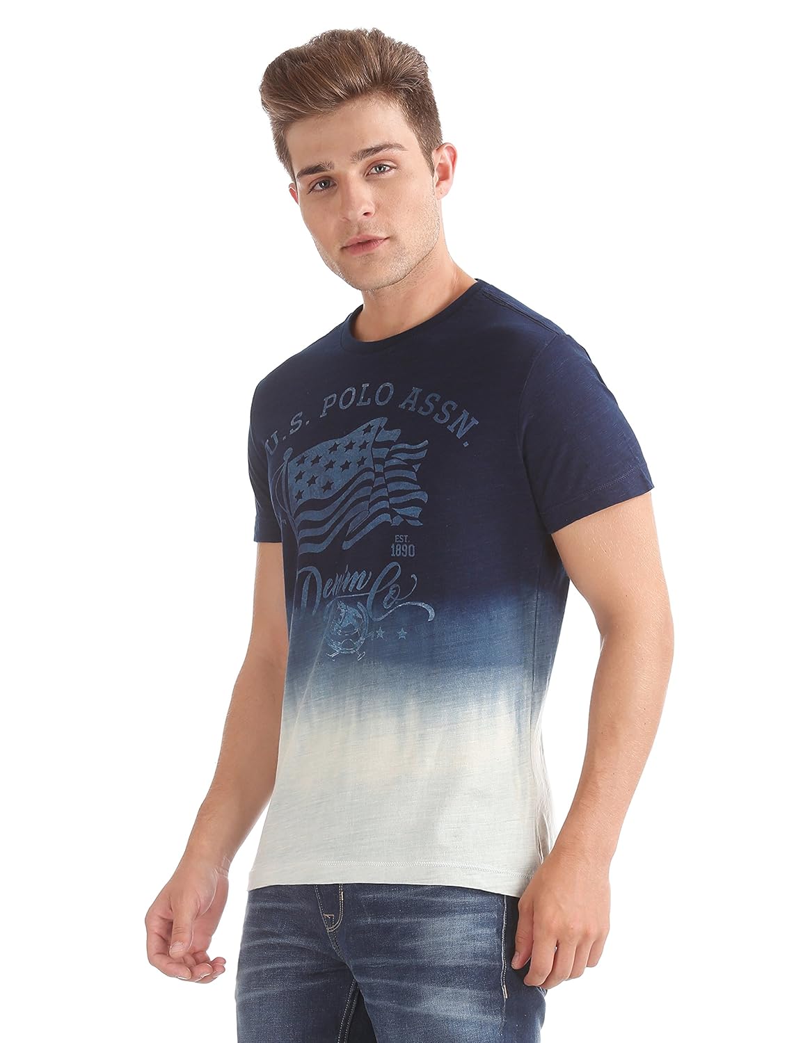 us polo association men's solid regular fit t-shirt