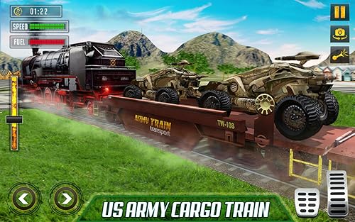 軍用貨物輸送軍用列車シミュレータ19 軍用貨物輸送列車 大型トレーラー貨物トラック 輸送機シミュレータ 貨物列車輸送機 実際の鉄道列車運転シミュレータ Amazon Co Jp Appstore For Android