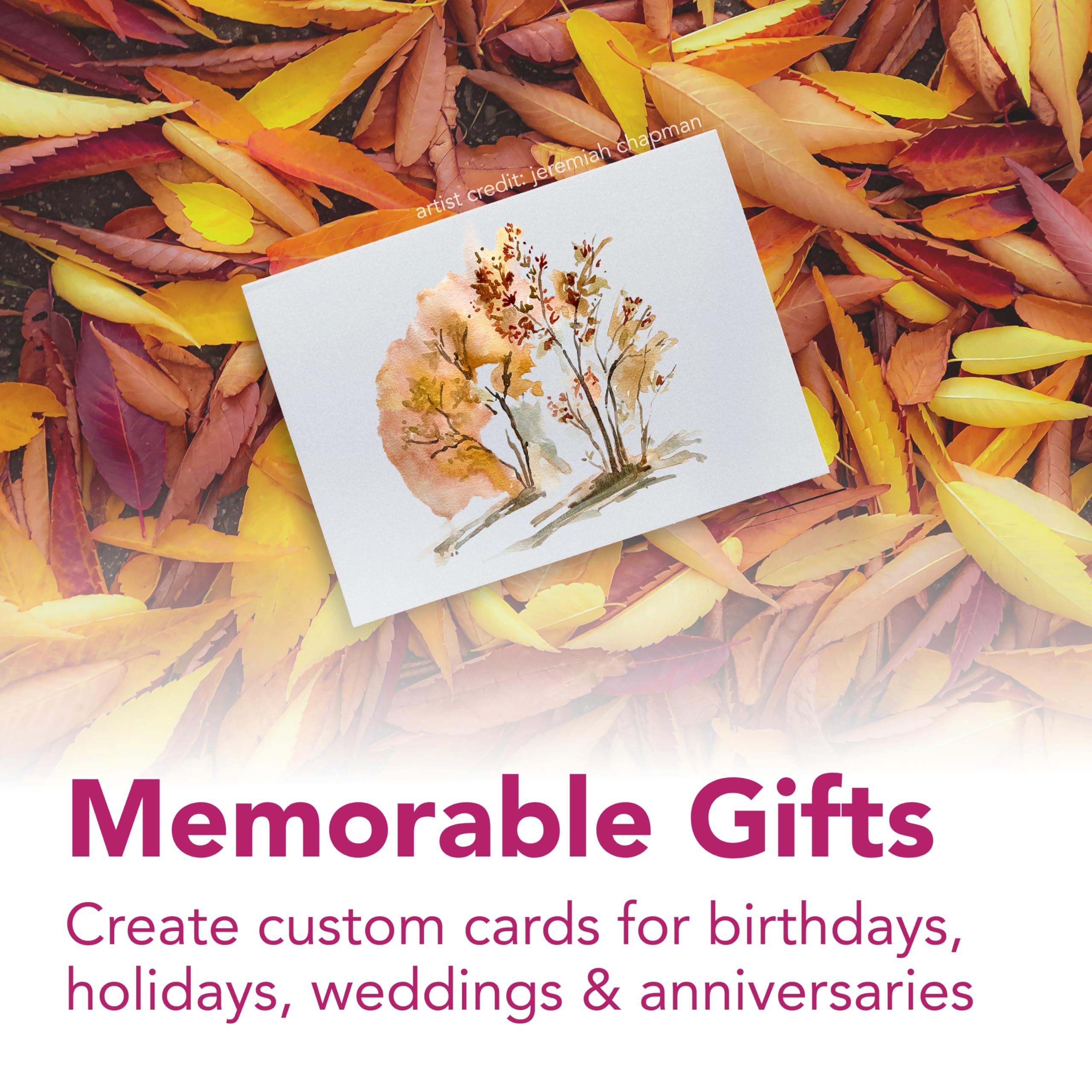 Strathmore 300 Series Watercolor Cards, Announcement Size, 3.5x4.875 inches, 6 Cards & Envelopes - Blank Greeting Cards for Weddings, Events, Birthdays, Holidays