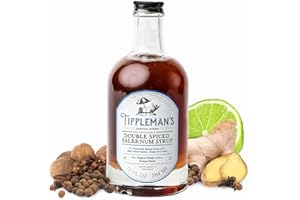 Tippleman's Double Spiced Falernum Syrup - Craft Cocktail Mixer - All Natural Complex Cocktail Bar Syrup for Tropical or Spiced Cocktails - Makes 17 Cocktails