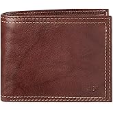 Dockers Men's Bifold Leather Wallet - Thin Slimfold RFID Blocking Security Smart Extra Capacity