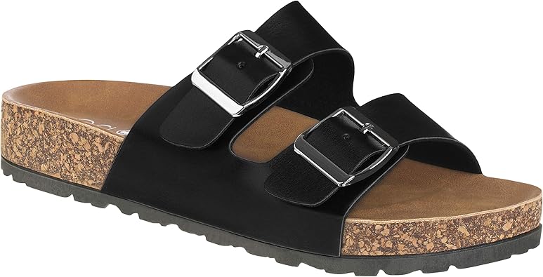 cork sandals flat