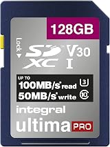 Integral 128GB SD Card U3 V30 UHS-I 100MB/s SDXC Premium High Speed view 2
