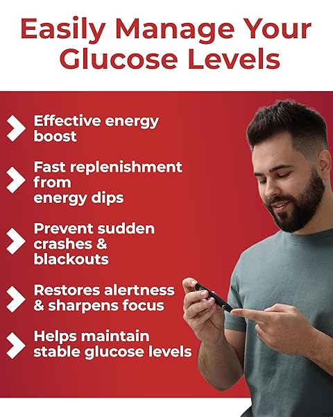 FAST ACTING GLUCOSE POWDER PACKETS, BLACK CHERRY – INSTANT DISSOLVE, NO WATER NEEDED | 15G PURE DEXTROSE | WATERPROOF SLIMPAKS | MADE IN USA | GLUTEN-FREE (PACK OF 6)