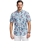Izod Mens Sunshield Performance Button Down Short Sleeve Shirt