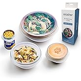 Stasher Premium Reusable Silicone Stretch Lids, Clear, Lids, Airtight Seal, Food Container Covers, BPA Free, Leak-free, Dishwasher Safe, Microwave Safe, Eco-Friendly