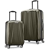 Samsonite Centric 2 Hardside Expandable Luggage with Spinner Wheels, Olive, 2-Piece Set (20/24)