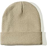 ZOORON Beanie for Women Men Ski Watch Cap Cuffed Plain Skull Knit Hat Soft Fisherman Winter Hat