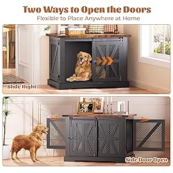 VOPEAK Farmhouse Dog Crate Furniture, Heavy Duty