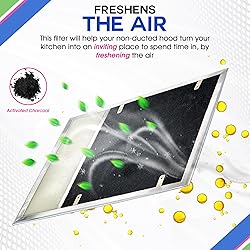 Range Hood Charcoal Filter 7.75” x 10.5” - Fits