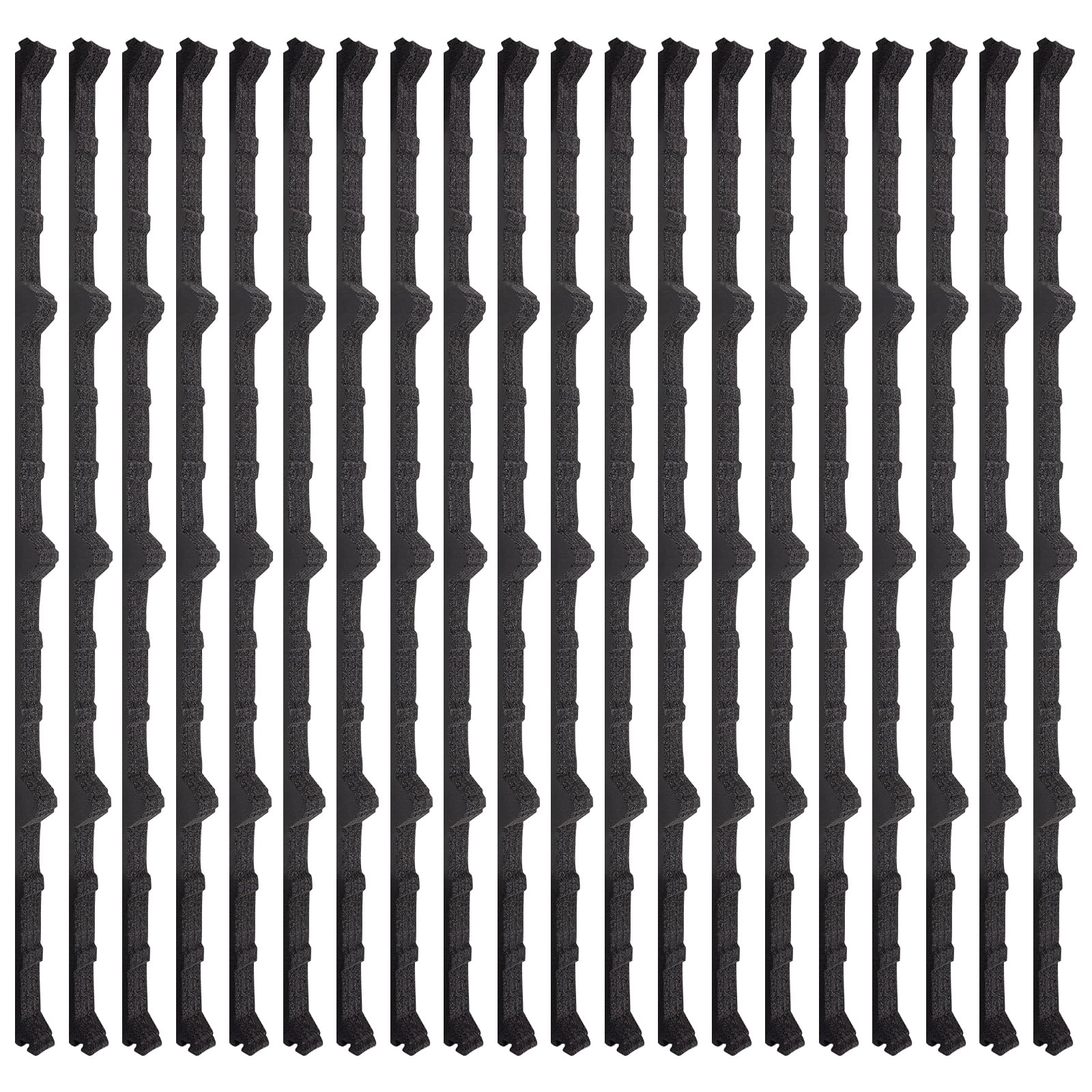 Photo 1 of Sthovd 9 in Inside Classic Rib Profile Foam Closure Strips Fit for Metal Roofing R Panels 3 FT Long Roof Closure Strips (20 Pcs)