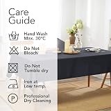 Deconovo Water Resistant Oxford Tablecloth 59x59in Square Polyester view 6