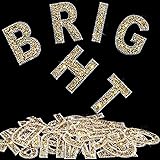 WILLBOND 37 Pieces Rhinestone Letter Stickers Large