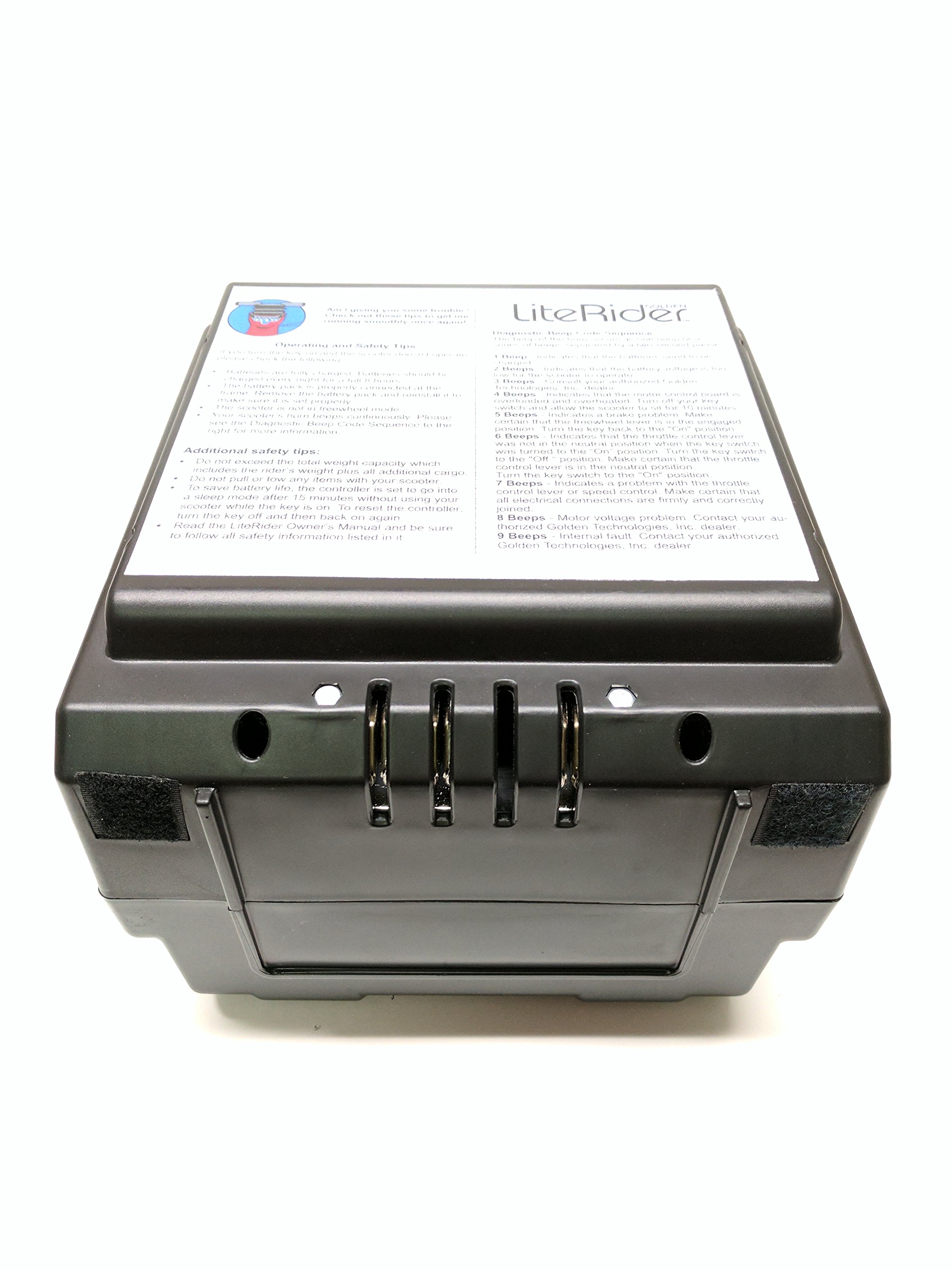 Literider Scooter, PTC, Envy Battery Pack With Batteries Installed