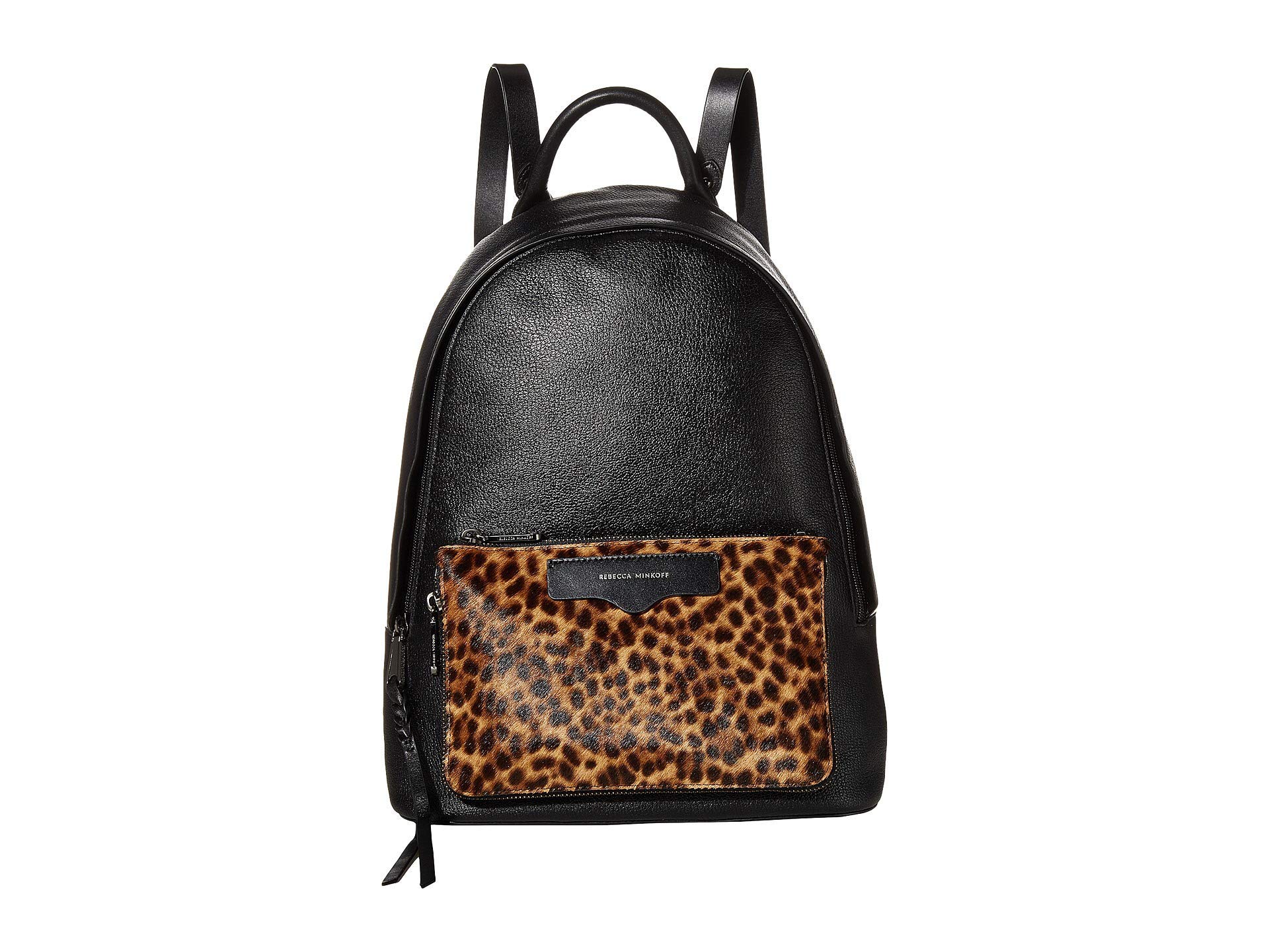 rebecca minkoff leopard backpack