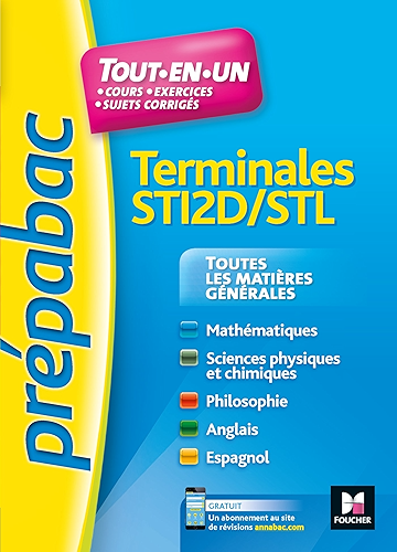 Download PREPABAC - Toutes les matières générales - Terminales STI2D - STL - Révision et entrainement (Prépabac) PDF