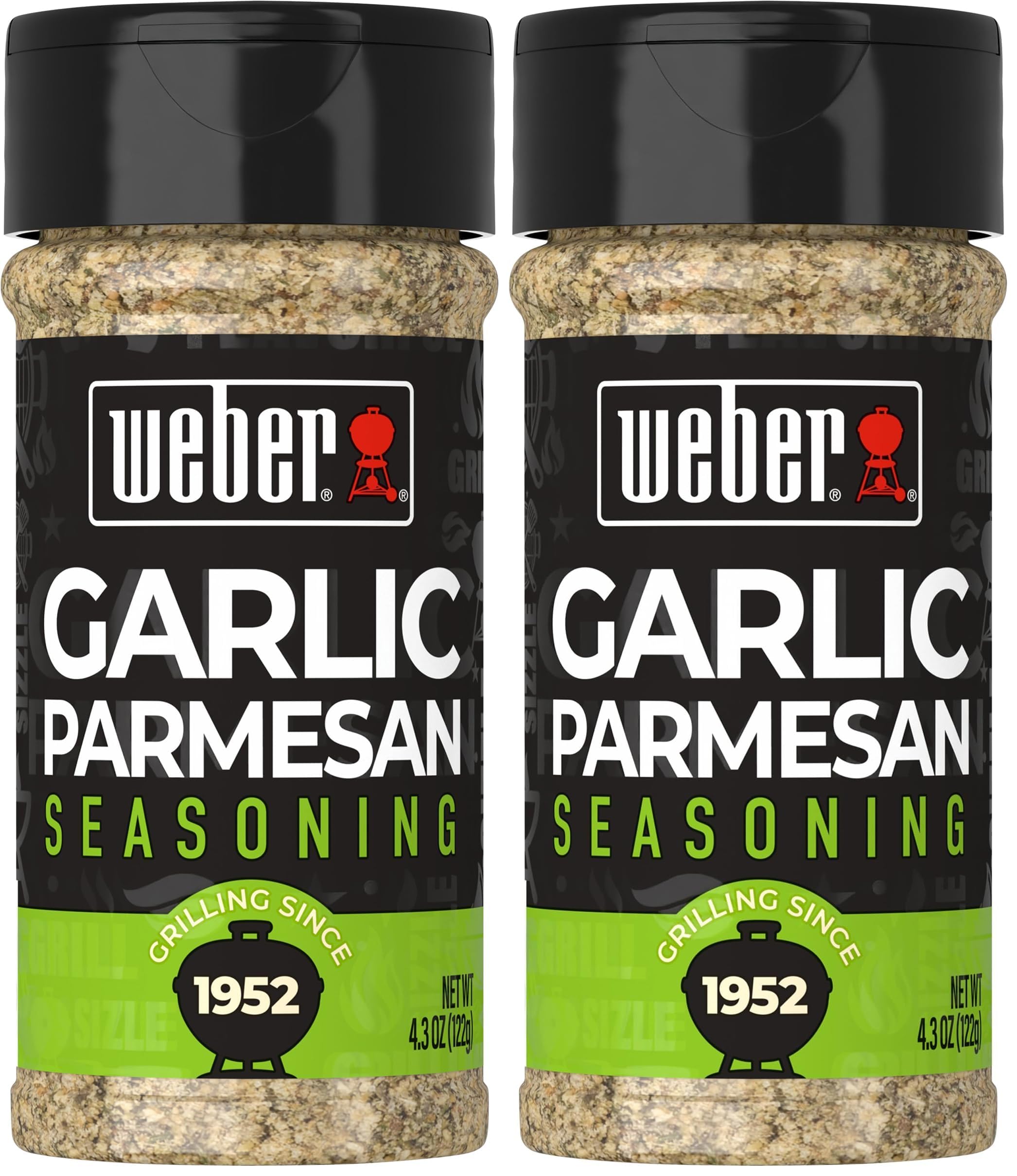 Weber Garlic Parmesan Seasoning, 4.3 Ounce Shaker (Pack of 12) Image Weber Garlic Parmesan Seasoning, 4.3 Ounce Shaker (Pack of 12) Image