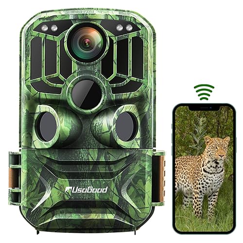 usogood Trail Camera, [WiFi 24MP/1296P] Game Cameras with No Glow