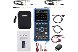 ABESTOP HDS242 Oscilloscope, 40MHz Bandwidth 2CH Handheld Oscilloscope Multiumeter 2 in 1 Digital Oscillograph for Electronic Measurement, Circuit Design or Test