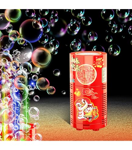 Machine à Bulles De Fumée Colorée Et élastique - Avec Effets Lumineux - Légère, Interactive Pour Fêtes, Anniversaires - 5