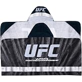 UFC Fight Night Super Soft Bath/Pool/Beach Soft Cotton Terry Hooded Towel Wrap, 24 in x 50 in, (100% Officially Licensed Product) By Franco