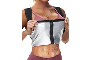 YADIFEN Waist Trainer for Women,Zipper Corset Body Shaper for Tummy Control Neoprene Cincher Sweat Sauna Vest Tank Top