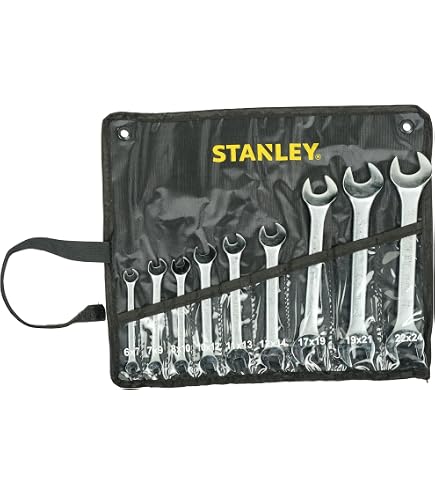 STANLEY 94-543W Ratschenschlüssel-Set, 7-teilig Metrisch – Chrom-Vanadium-Stahl
