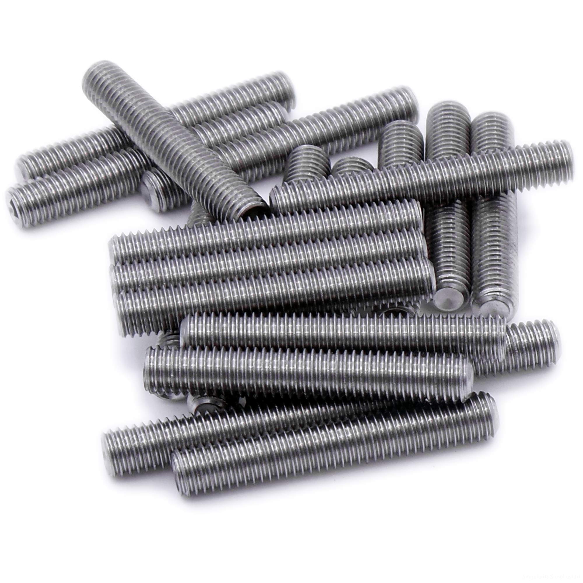M3 (3mm x 12mm) Hex Socket Grub Screw (Cup Point) - Stainless Steel (A2) (Pack of 20)