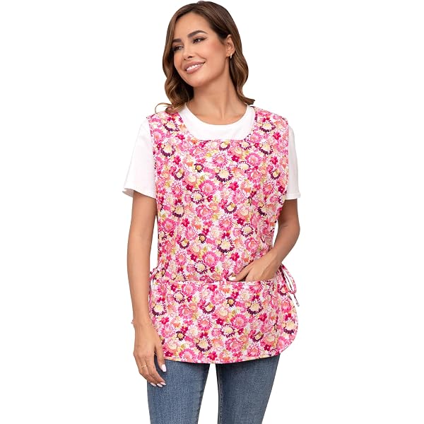 Delantal De Zapatero Para Mujer Con Bolsillos - Algodón Resistente, Diseño Bonito, Ideal Para Cocina O Manualidades