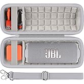 Baval Hard Portable Case Compatible With JBL Flip 7 Portable Wireless Bluetooth Waterproof Speaker(White Case)
