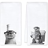 JFFTLL Otter Gifts Bathroom Hand Towels, Otter Decor, Funny Decorative Hand Towels for Bathroom, 16x24 Inch Set of 2