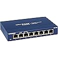 NETGEAR 8-Port Gigabit Ethernet Unmanaged Switch (GS108) - Desktop or Wall Mount, and Limited Lifetime Protection