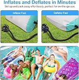 PPXIA Electric Air Pump 4 Nozzles 500W Fast Inflate Deflate view 7