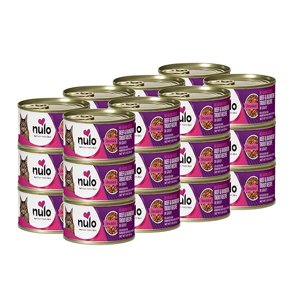 NULO BEEF & RAINBOW TROUT GRAIN-FREE SHREDDED WET...