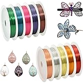 Gondiane 10 Rolls 26 Gauge Colorful Jewelry Wire Craft Wire for Beading & Jewelry Making Supplies
