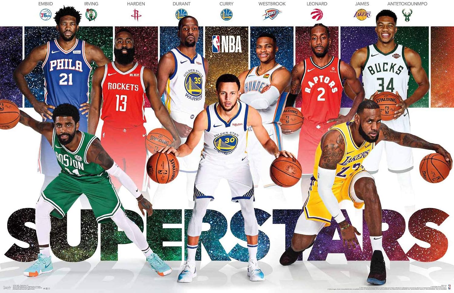Trends International NBA League Superstars Wall Poster