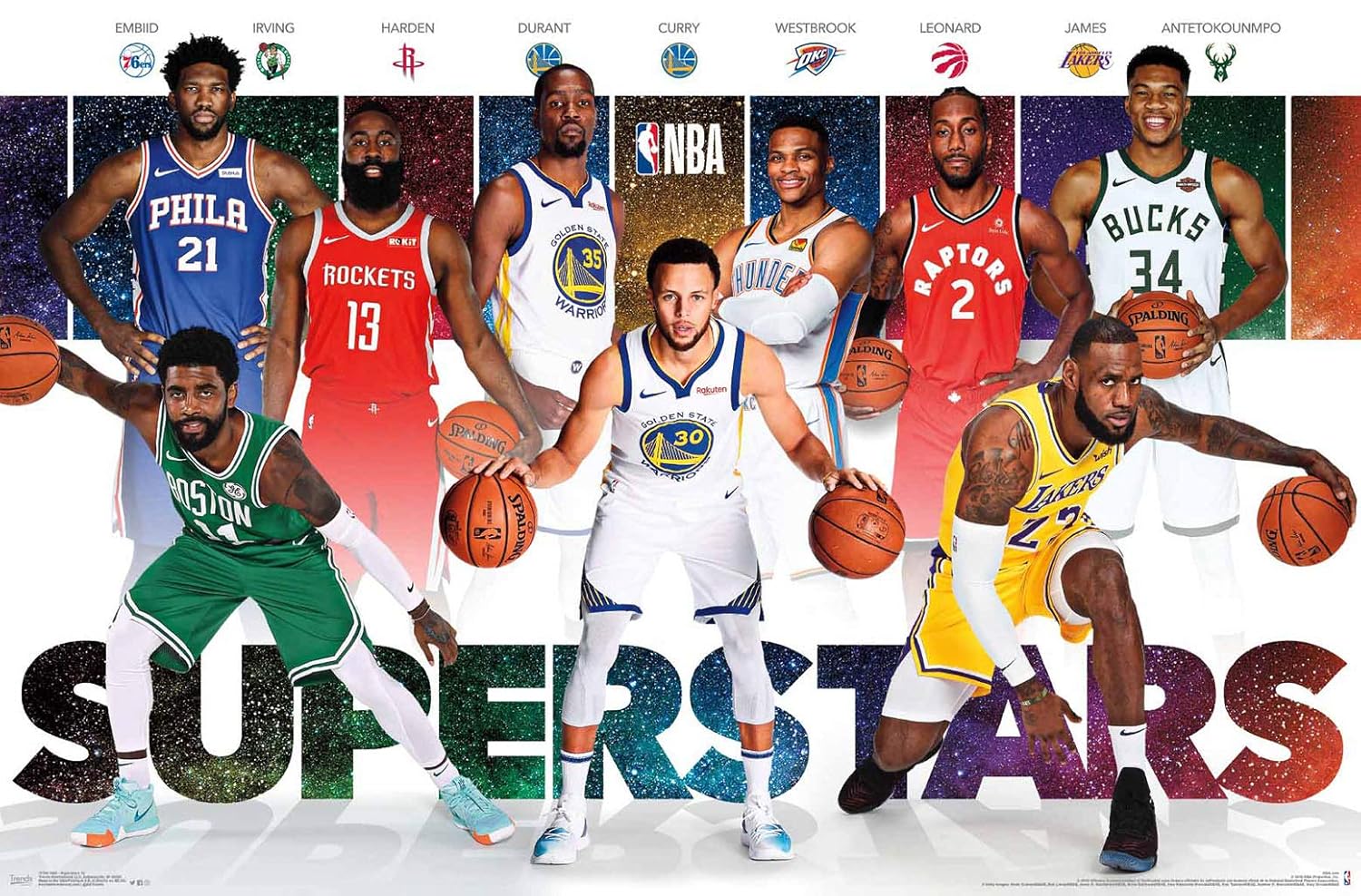 Trends International NBA League-Superstars - Póster de Pared ...