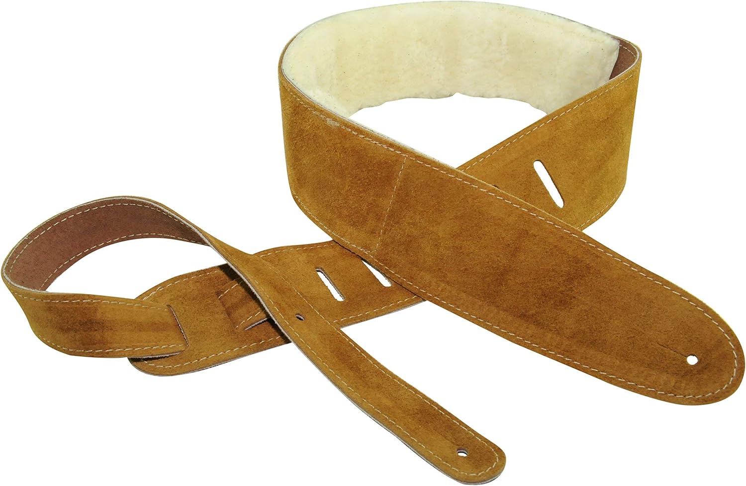 Perri’s Leathers Ltd Guitar Strap, 2.5” Wide Soft Suede, Super Soft