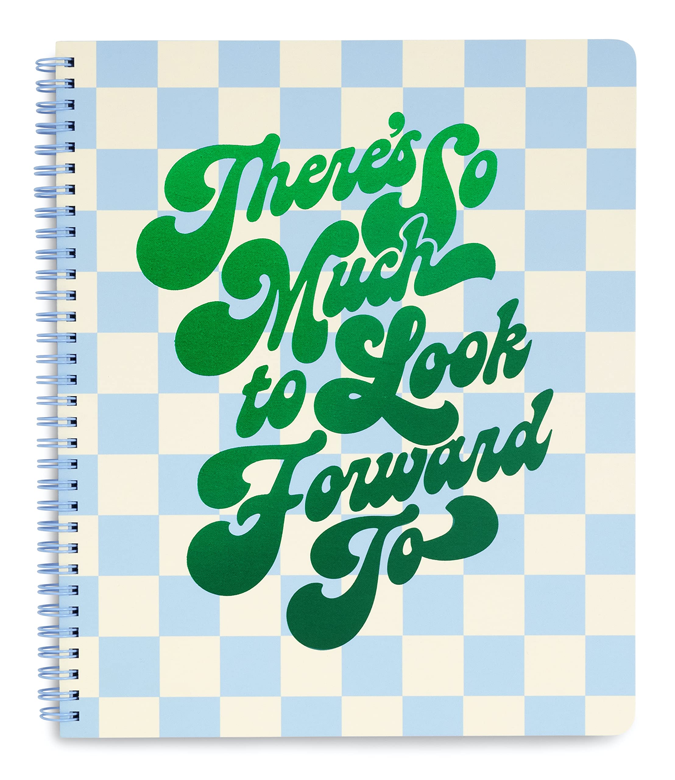 ban.do Rough Draft Large Spiral Notebook with Saying, Journal Notebook with Pockets and 160 College Ruled Pages, There's so Much to Look Forward to — image 1
