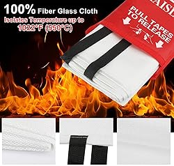 RAISLY Fire Blanket for Home 39'' x 39'' Emergency