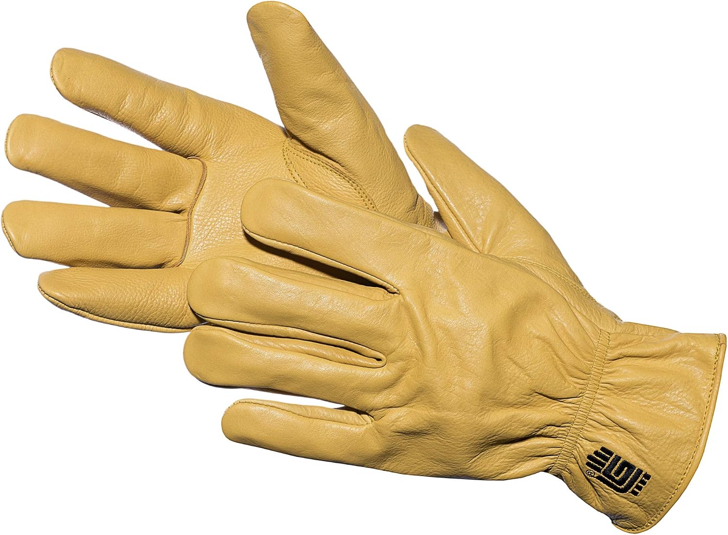 JAH Double-Layer Cotton Gloves - Extra Protection & Comfort for Allergy sufferers Packaging & handling, Yellow, Größe 9
