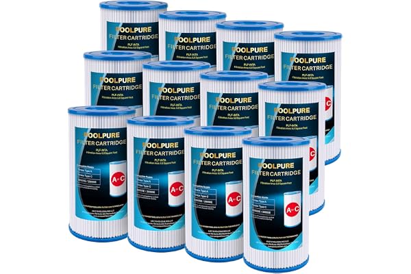 POOLPURE Replacement Filter for Type A or C, Compatible with Intex 29000E/59900E, Easy Set Pool Filters, Summer Escapes or Su