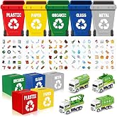 Cinrobiye Earth Day Recycling Sorting Game Learn to Recycle Activity Set Garbage Sorting Educational Game Classroom Recycling Activity Bulletin Board Decorations Earth Day Craft Kit