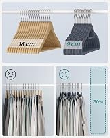 SONGMICS Velvet Hangers Set of 20 Non-Slip 360° Hook Space-Saving 0.6 cm Thick view 5