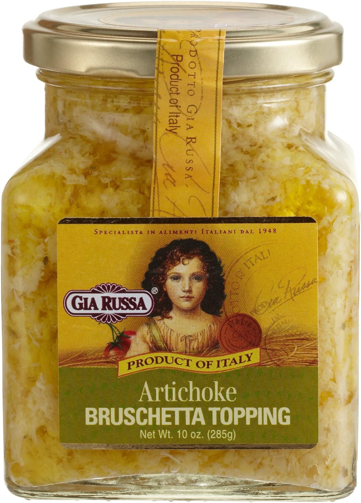 Gia Russa Artichoke Bruschetta Topping, 10-Ounce Glass Jars (Pack of 3)