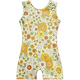 EQSJIU Leotards for Girls Gymnastics Sleeveless Sparkly Toddler Tumbling Outfits Dance Clothes Biketards for Kids 1-10 Years